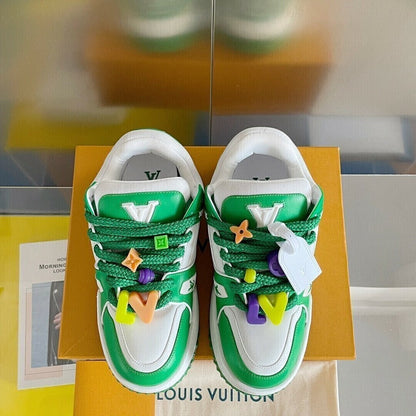 Tênis Casual Couro Verde