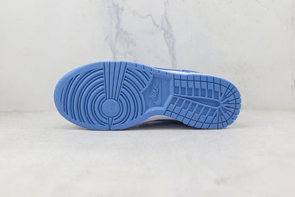 Tênis Cano Baixo Couro Branco com Detalhe Azul