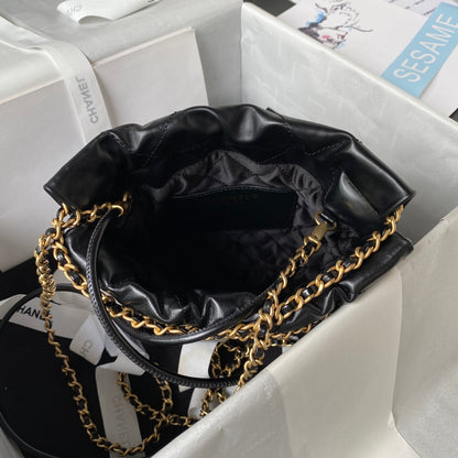 Bolsa Pequena Couro Preto Mini
