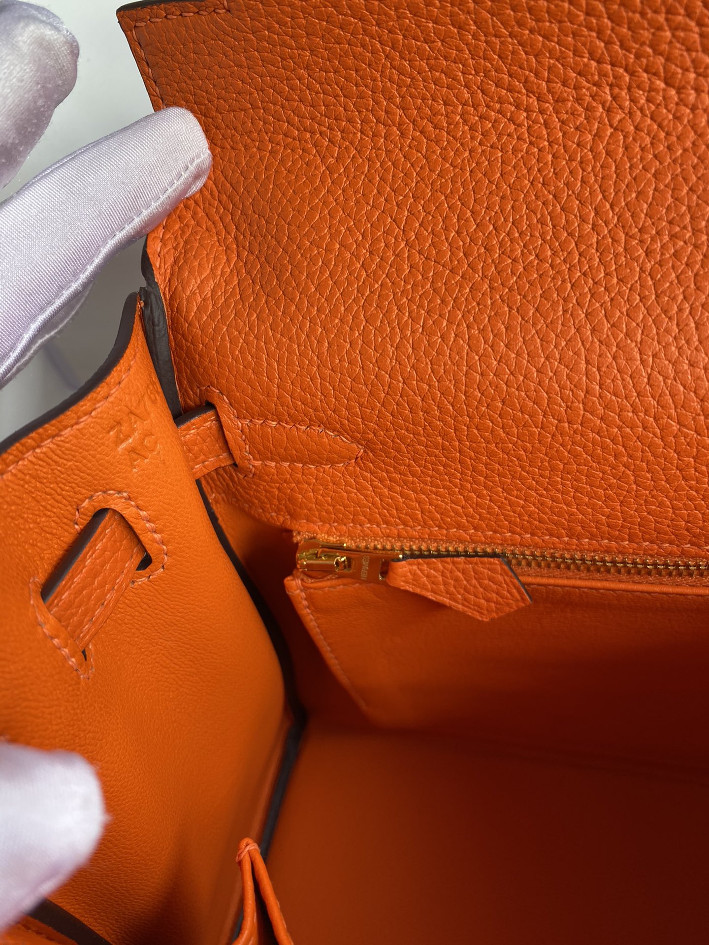 Bolsa Couro Laranja