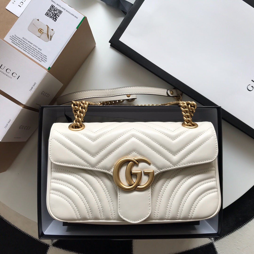 Bolsa Pequena Couro Branco Letras Entrelaçadas Small