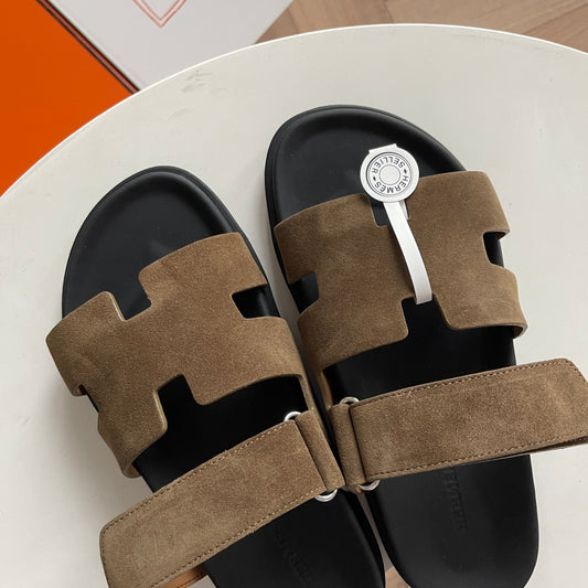 Hermès Chypre Suede - Marrom