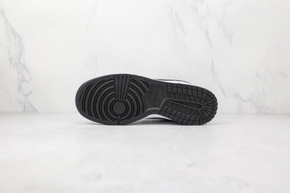 Tênis Cano Baixo Couro Branco com Detalhe Preto