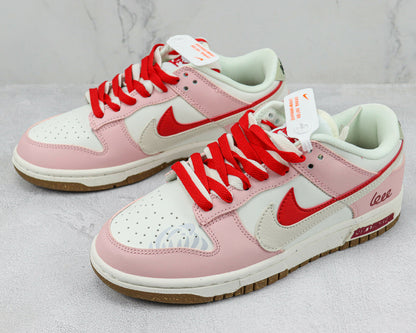 Tênis Cano Baixo Skate Couro Branco e Rosa