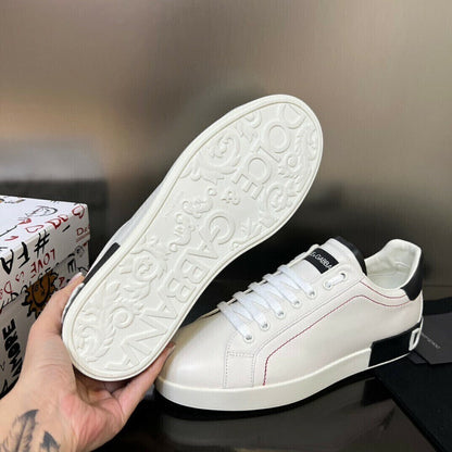 Tênis Couro Branco Casual Conforto