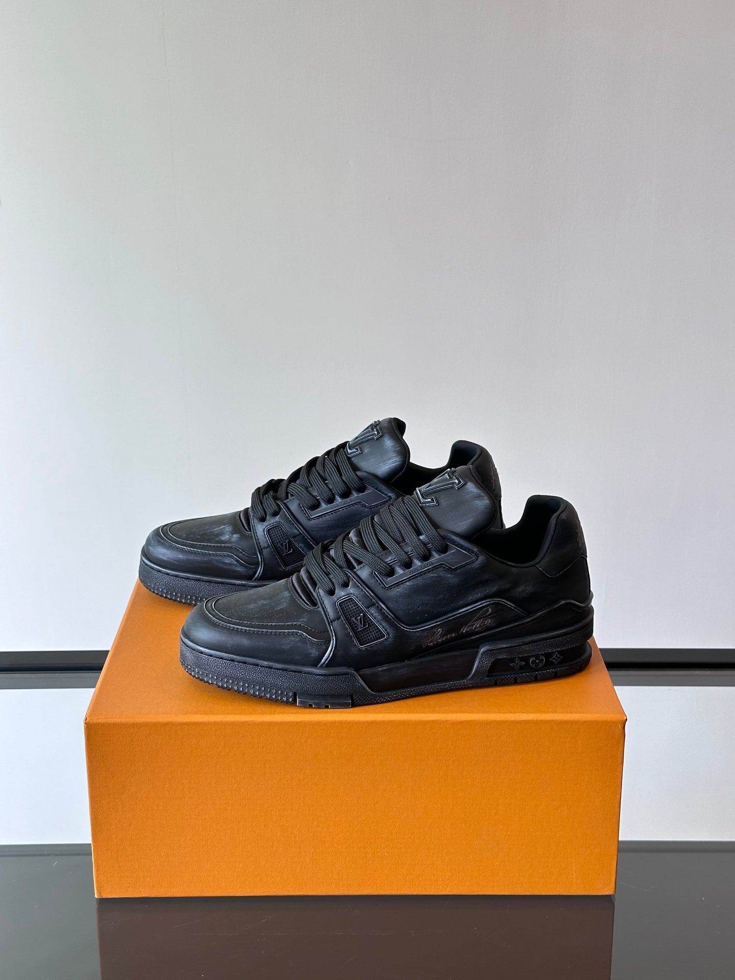 Tênis Casual Couro Preto