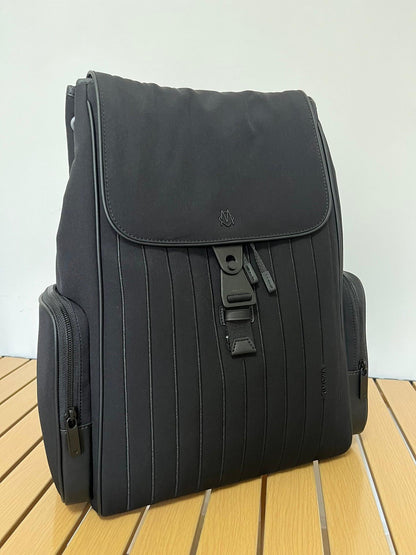 Mochila Poliéster Cinza Compartimentos Funcionais