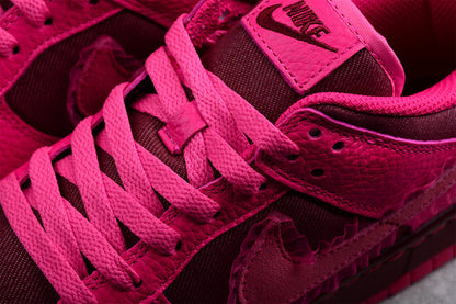 Tênis Cano Baixo Couro Rosa Detalhe Branco