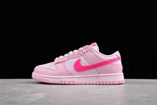 Tênis Cano Baixo Couro Rosa Monocromático