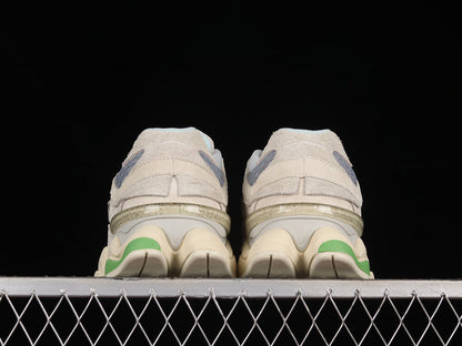 Tênis Runner Malha Bege Detalhe Marrom Blocos Coloridos
