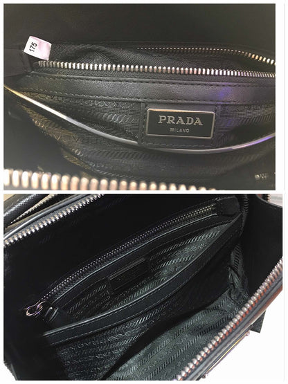 Bolsa Satchel Couro Texturizado Preto