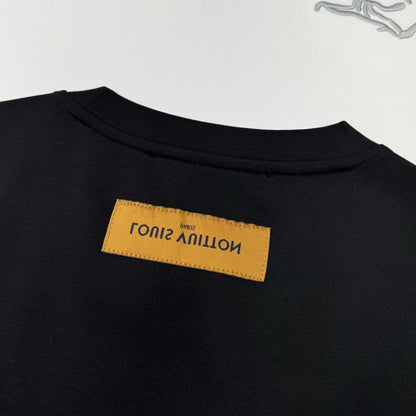 Camiseta Algodão Padrão Monograma Geométrico