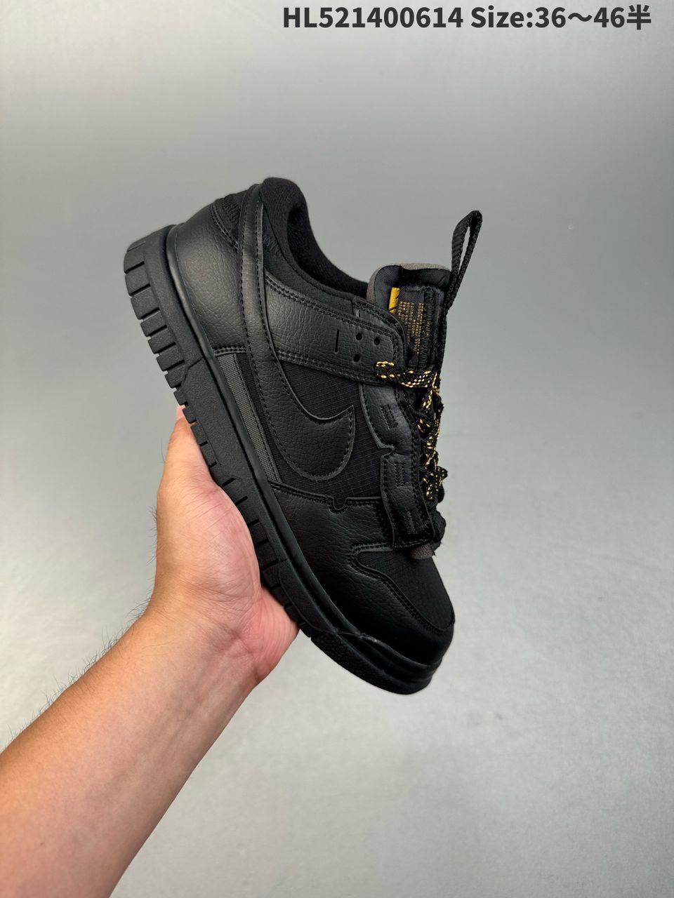 Tênis Skate Couro Cano Baixo Preto
