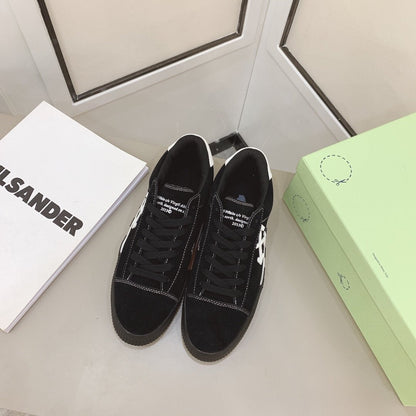 Tênis Couro Branco Preto