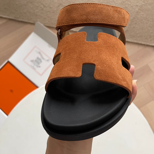Hermès Chypre Suede - Laranja