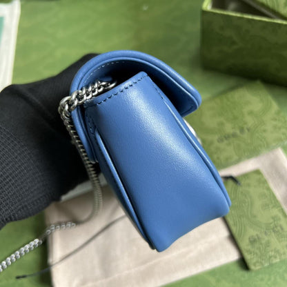 Bolsa Ombro Couro Padrão Letras Entrelaçadas Marrom