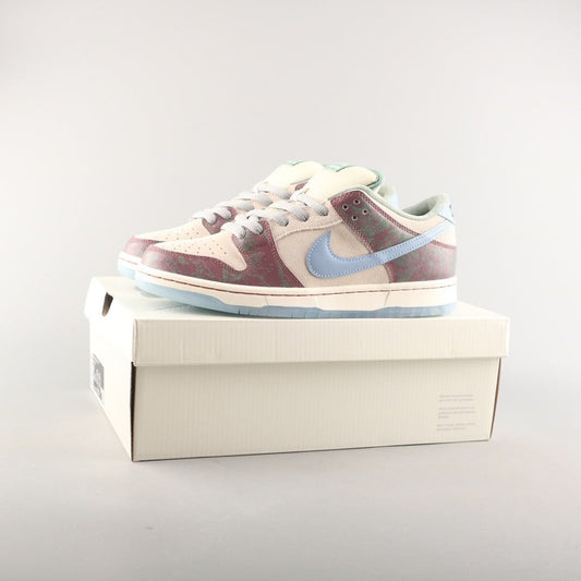 Tênis Cano Baixo Skate Couro Branco Detalhe Vermelho