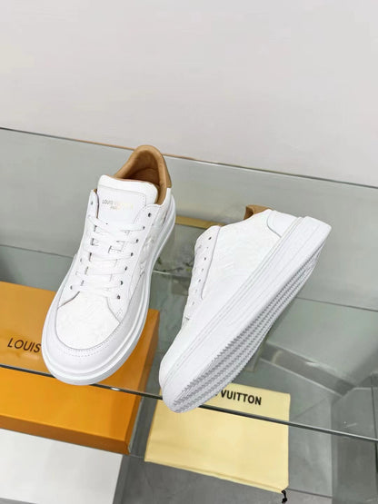 Tênis Couro Branco Casual