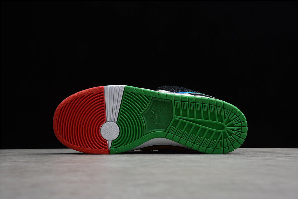 Tênis Cano Baixo Skate Multicolorido Padrão Blocos