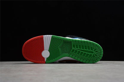 Tênis Cano Baixo Skate Multicolorido Padrão Blocos