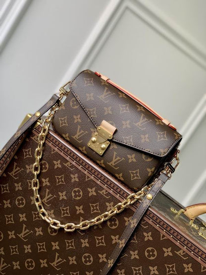 Bolsa Pequena Couro Marrom