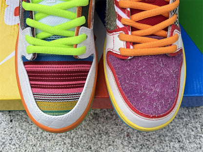Tênis Cano Baixo Skate Multicolorido Padrão Yuanyang