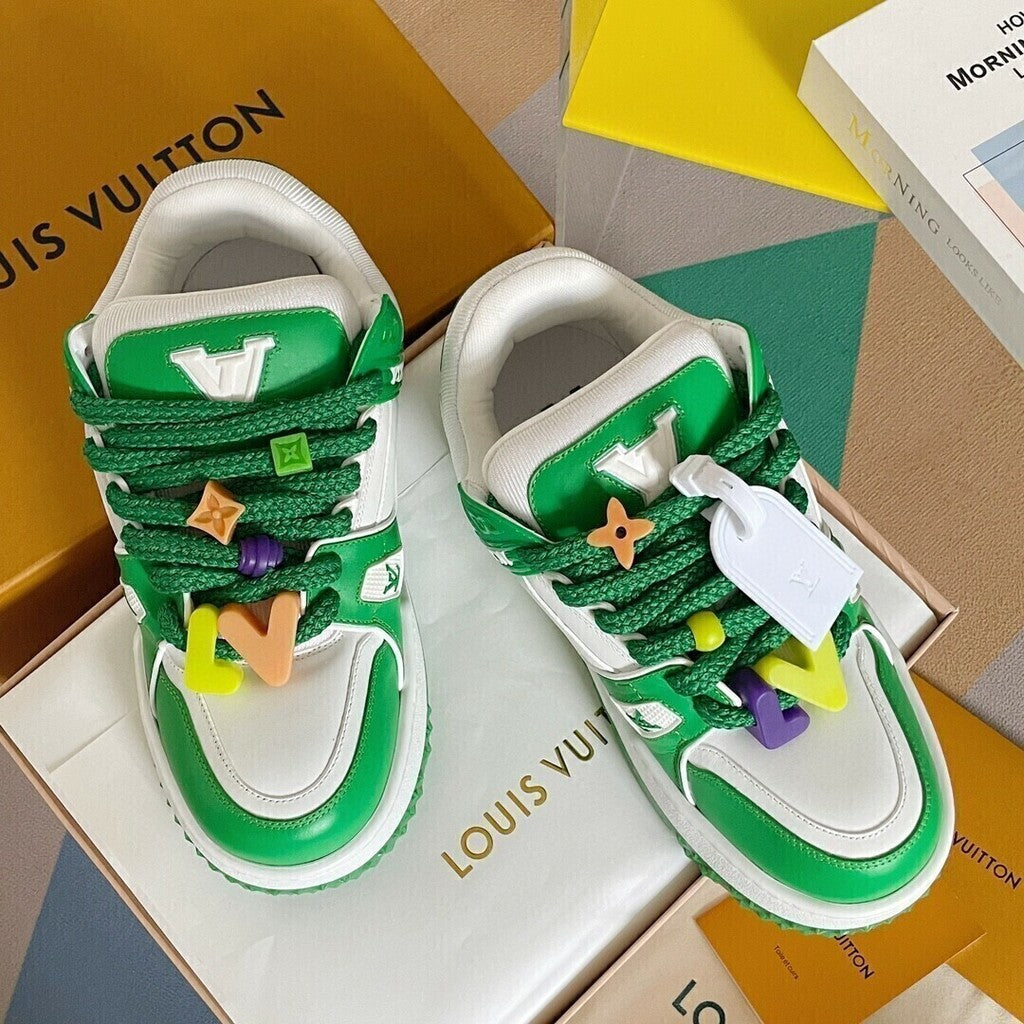 Tênis Casual Couro Verde