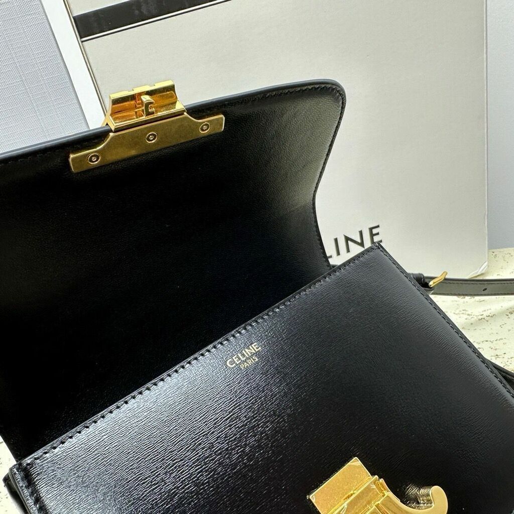 Bolsa Satchel Couro Padrão Geométrico Triângulo Clássica