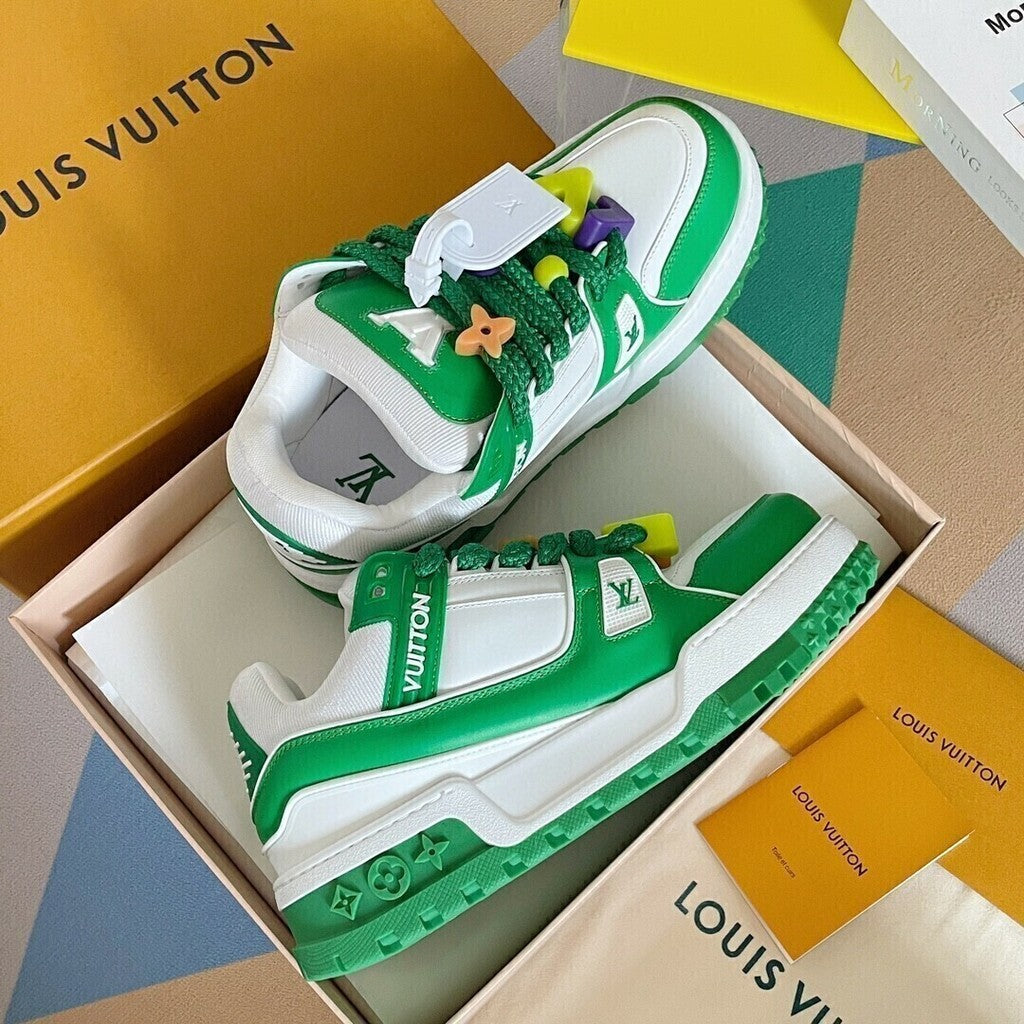 Tênis Casual Couro Verde