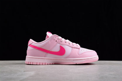 Tênis Cano Baixo Couro Rosa Monocromático