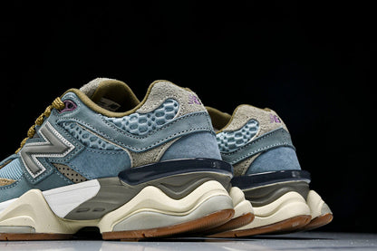 Tênis Runner Malha Cinza Detalhe Marrom Vintage