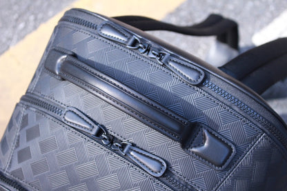 Mochila Nylon Preta Compartimentos Múltiplos