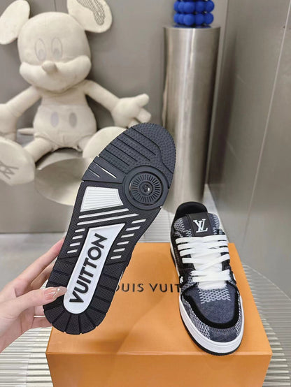 Tênis Casual Couro Preto