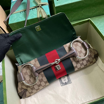 Bolsa Ombro Couro Pequena Com Corrente Metálica