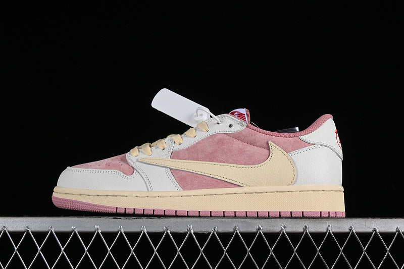 Tênis Cano Baixo Couro Rosa Detalhe Contrastante