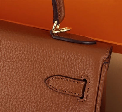 Bolsa Satchel Couro Estruturada com Alça Superior