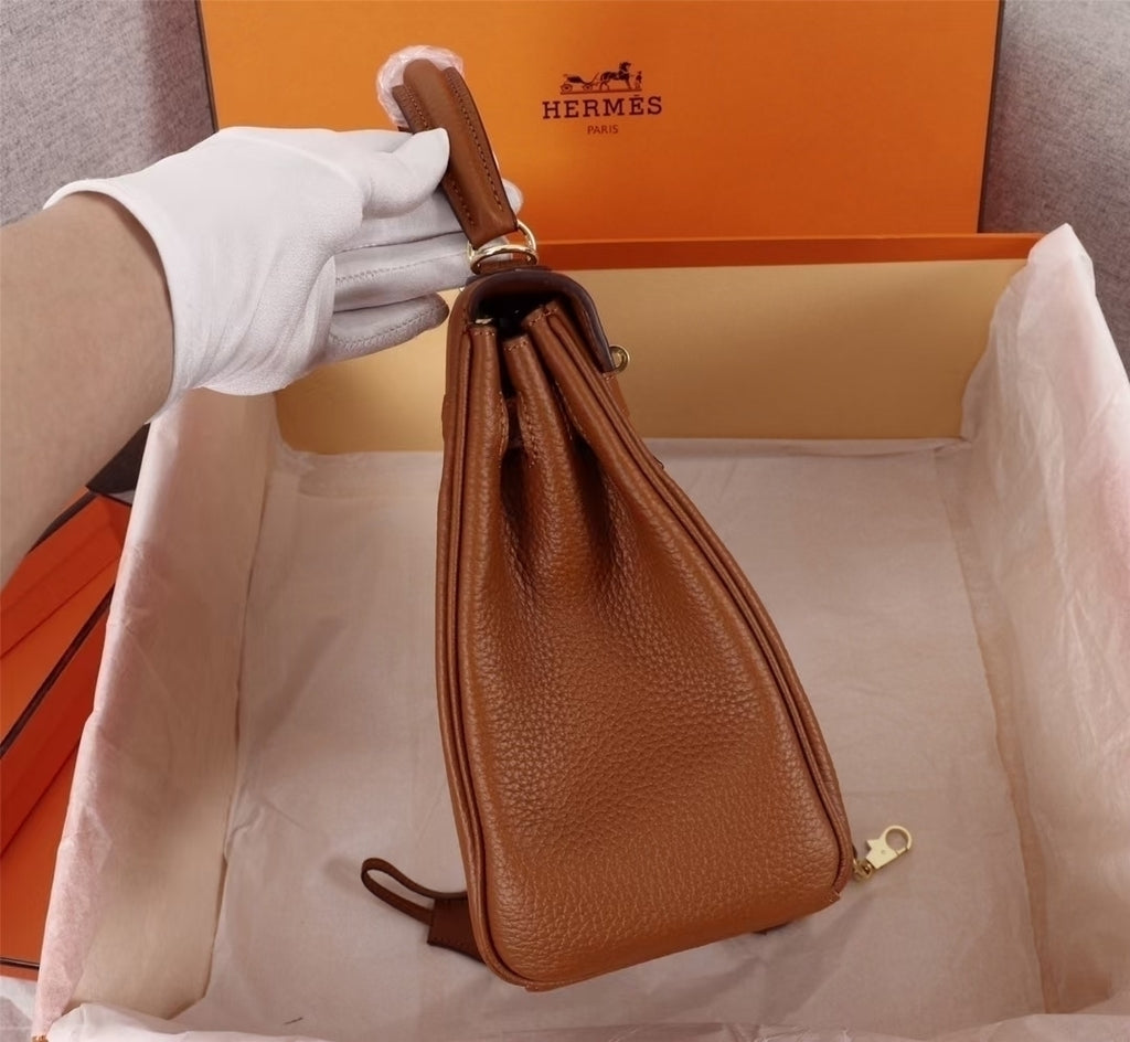 Bolsa Satchel Couro Estruturada com Alça Superior