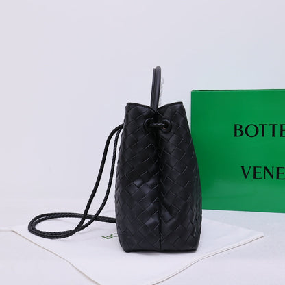 Bolsa Satchel Couro Entrelançado Preto Médio