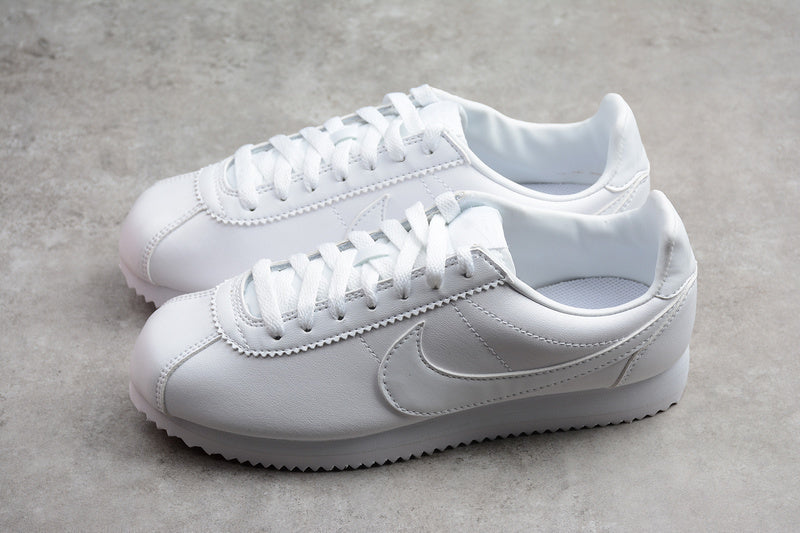 Tênis Couro Estilo Vintage Branco