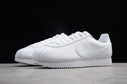 Tênis Couro Estilo Vintage Branco