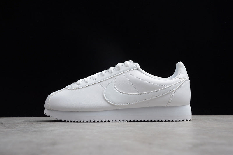 Tênis Couro Estilo Vintage Branco