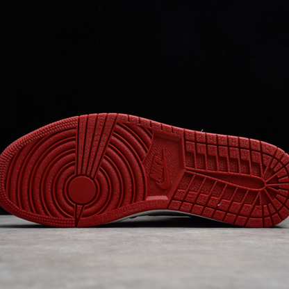 Tênis Cano Alto Couro Preto Vermelho Detalhe Branco