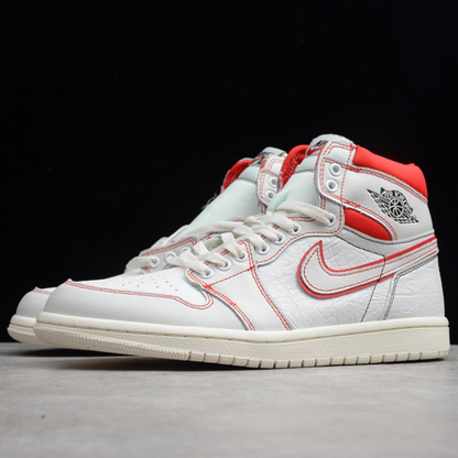 Tênis Cano Alto Basquete Couro Phantom Detalhe Vermelho