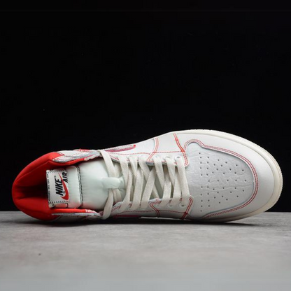 Tênis Cano Alto Basquete Couro Phantom Detalhe Vermelho