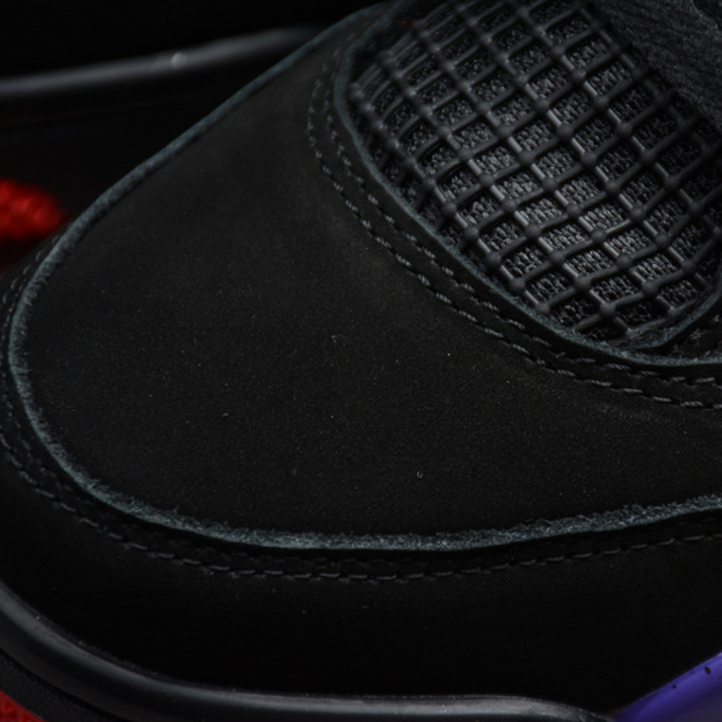 Tênis Cano Alto Basquete Preto Vermelho Detalhes Dourados