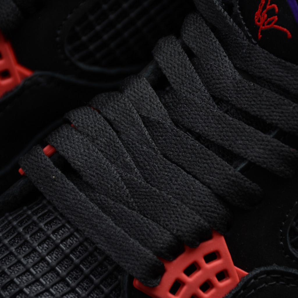 Tênis Cano Alto Basquete Preto Vermelho Detalhes Dourados