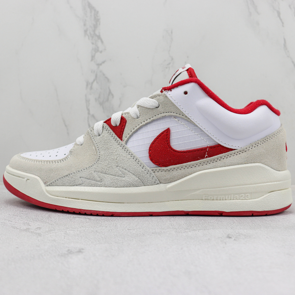 Tênis Cano Alto Basquete Malha Vermelho Detalhe Branco