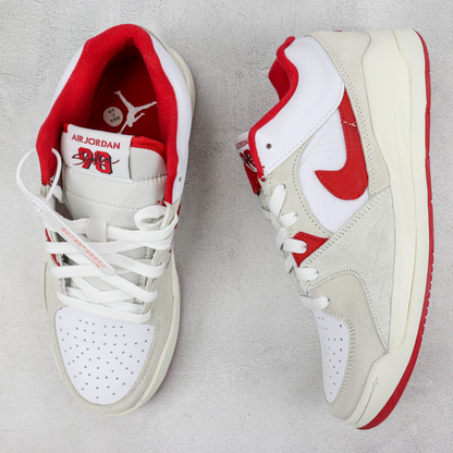Tênis Cano Alto Basquete Malha Vermelho Detalhe Branco