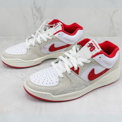 Tênis Cano Alto Basquete Malha Vermelho Detalhe Branco