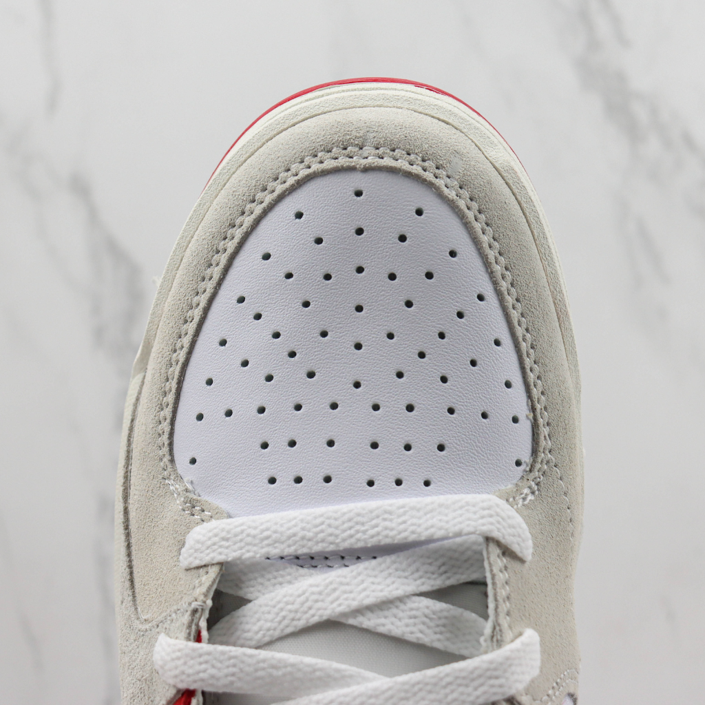 Tênis Cano Alto Basquete Malha Vermelho Detalhe Branco